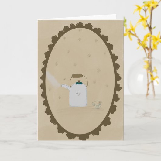 Greeting card karte (Gelbe Blume)