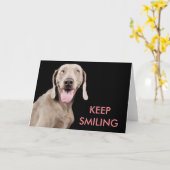 Greeting Card - Keep Smiling Karte (Gelbe Blume)