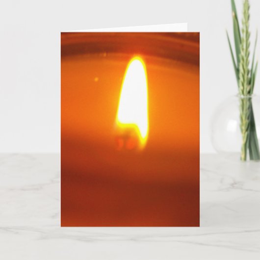 GREETING CARD: Lit Candle Karte (Vorderseite)
