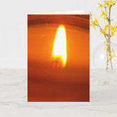 GREETING CARD: Lit Candle Karte (Gelbe Blume)