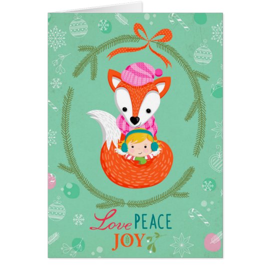 Greeting Card "Love, Peace & Joy" Karte