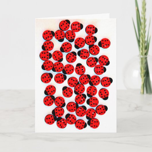 GREETING CARD MIT LADY BUGS KARTE (Vorderseite)