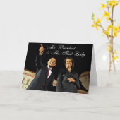 Greeting Card Mr. President & The First Lady Karte (Gelbe Blume)