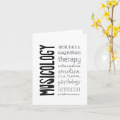greeting card - MUSICOLOGY Karte (Gelbe Blume)