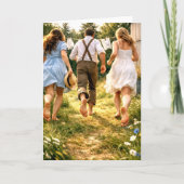 Greeting Card Nostalgic Backyard Memories Karte (Vorderseite)