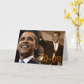 Greeting Card Obama 1-20-09 Karte (Gelbe Blume)