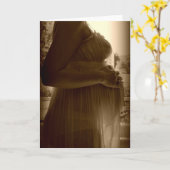 Greeting card pregnancy. karte (Gelbe Blume)