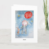Greeting Card Red Baloon Karte (Rückseite)
