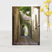 GREETING CARD - Saint- Rémy-de-Provence France Karte (Gelbe Blume)