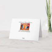 Greeting Card. Storks and Cherry Blossom Karte (Rückseite)