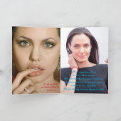 Greeting Card Support Angelina Jolie Karte (Innenseite)