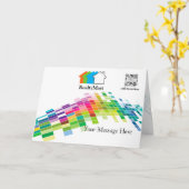 Greeting Card Template House Realtors Karte (Gelbe Blume)