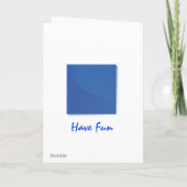 Greeting Card Template Swim Team Event Karte (Rückseite)