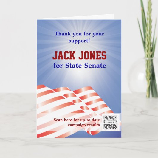 Greeting Card Template Vote Karte (Vorderseite)