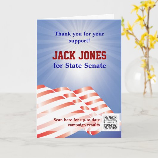 Greeting Card Template Vote Karte (Gelbe Blume)