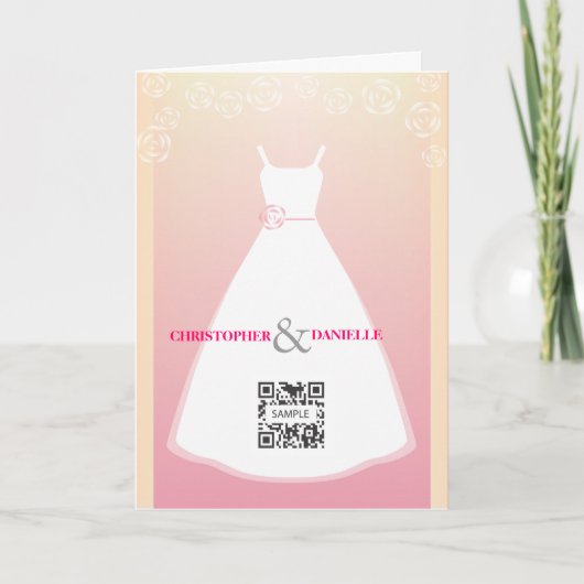 Greeting Card Template Wedding Dankeskarte (Vorderseite)