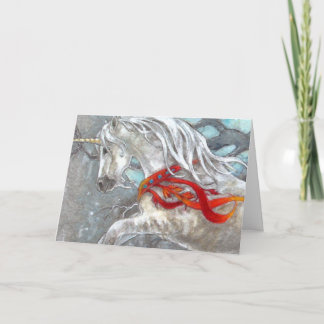 Greeting Card - Unicorn Feiertagskarte
