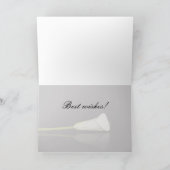 Greeting card with calla lily karte (Innenseite)