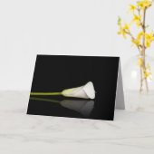 Greeting card with calla lily karte (Gelbe Blume)