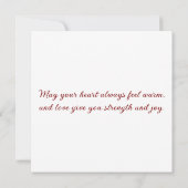 Greeting card with doves in love (Rückseite)