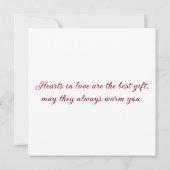 Greeting card with doves in love (Rückseite)