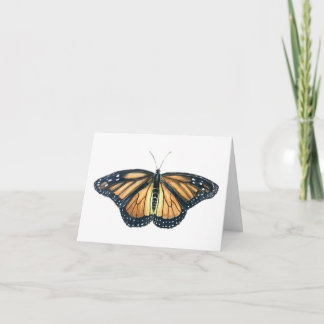 Greeting Card with Monarch butterfly design Karte