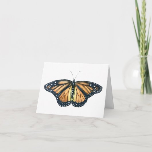 Greeting Card with Monarch butterfly design Karte (Vorderseite)