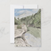 Greeting card with nature scene dankeskarte (Vorderseite)