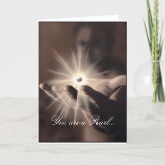 Greeting card: You are a pearl in Gods hand Karte