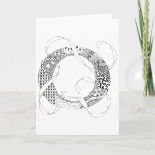 Greeting Card - Zenletter "O" (Vorderseite)