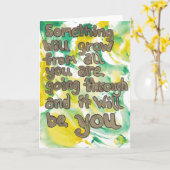 Greeting Cards Karte (Gelbe Blume)