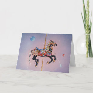 Greeting Cards - Petaluma Carousel Horse 1 Karte