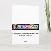 GREETING CARDS - Pop Art Pie Karte (Rückseite)