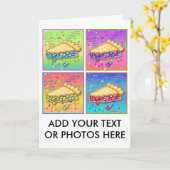 GREETING CARDS - Pop Art Pie Karte (Gelbe Blume)