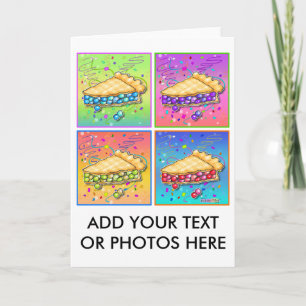 GREETING CARDS - Pop Art Pie Karte