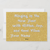 Greeting colour gold feiertagskarte (Rückseite)