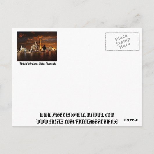 GREETING from BRUSSEL BELGIUM BYMojisola A Gbadamo Postkarte (Rückseite)