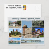 Greeting from St. Augustine  Postcard Postkarte (Vorne/Hinten)