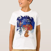 Greeting from the North I Village Fox Kids T-Shirt (Vorderseite)
