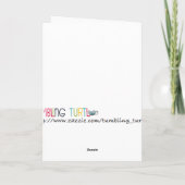 Greeting Karte (Rückseite)