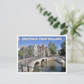 GREETING VON HOLLAND POSTKARTE (Stehend Vorderseite)