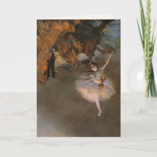 Greetingcard mit Edgar Degas-Malen Karte