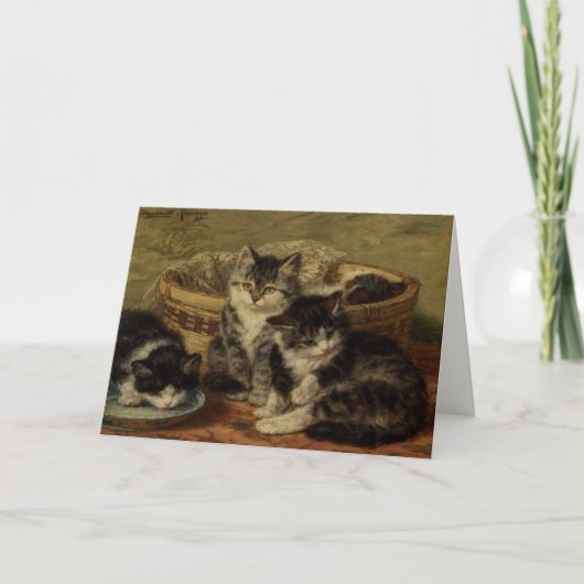 Greetingcard mit Henriette Ronner-Knip-Malerei Karte (Vorderseite)