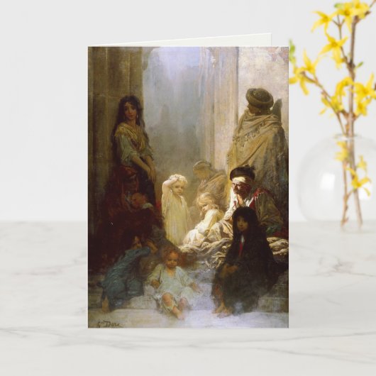 Greetingcard mit Malerei Gustave Dore Karte (Gelbe Blume)