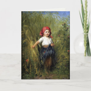 Greetingcard mit Malerei Heinrich Hirt Karte
