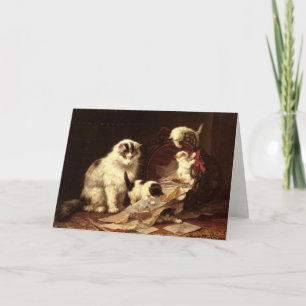 Greetingcard mit Malerei Henriette Ronner-Knip Karte