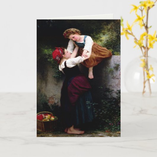 Greetingcard mit William Bouguereau-Malerei Karte (Gelbe Blume)