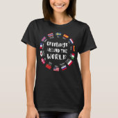 Greetings around the world - Hello in all language T-Shirt (Vorderseite)
