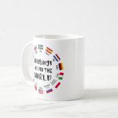 Greetings around the world, Hello in all languages Kaffeetasse (Vorderseite Links)