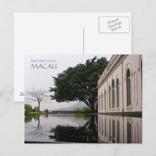GREETINGS AUS MACAU POSTKARTE (Vorne/Hinten)